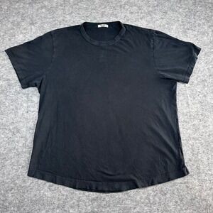 Buck Mason T-Shirt Black Short Sleeve Curved Hem Mens XL